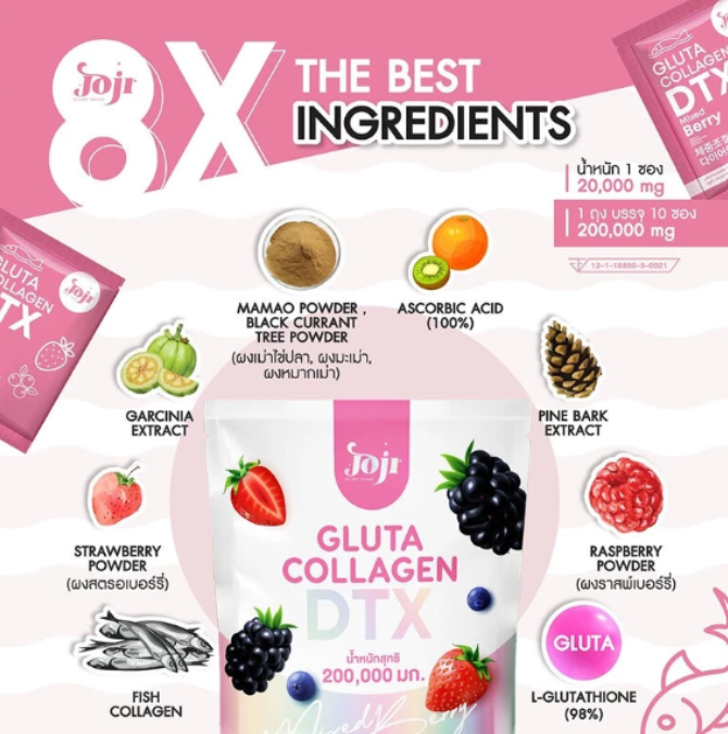 JOJI – Gluta Collagen DTX + Mixed Berry
